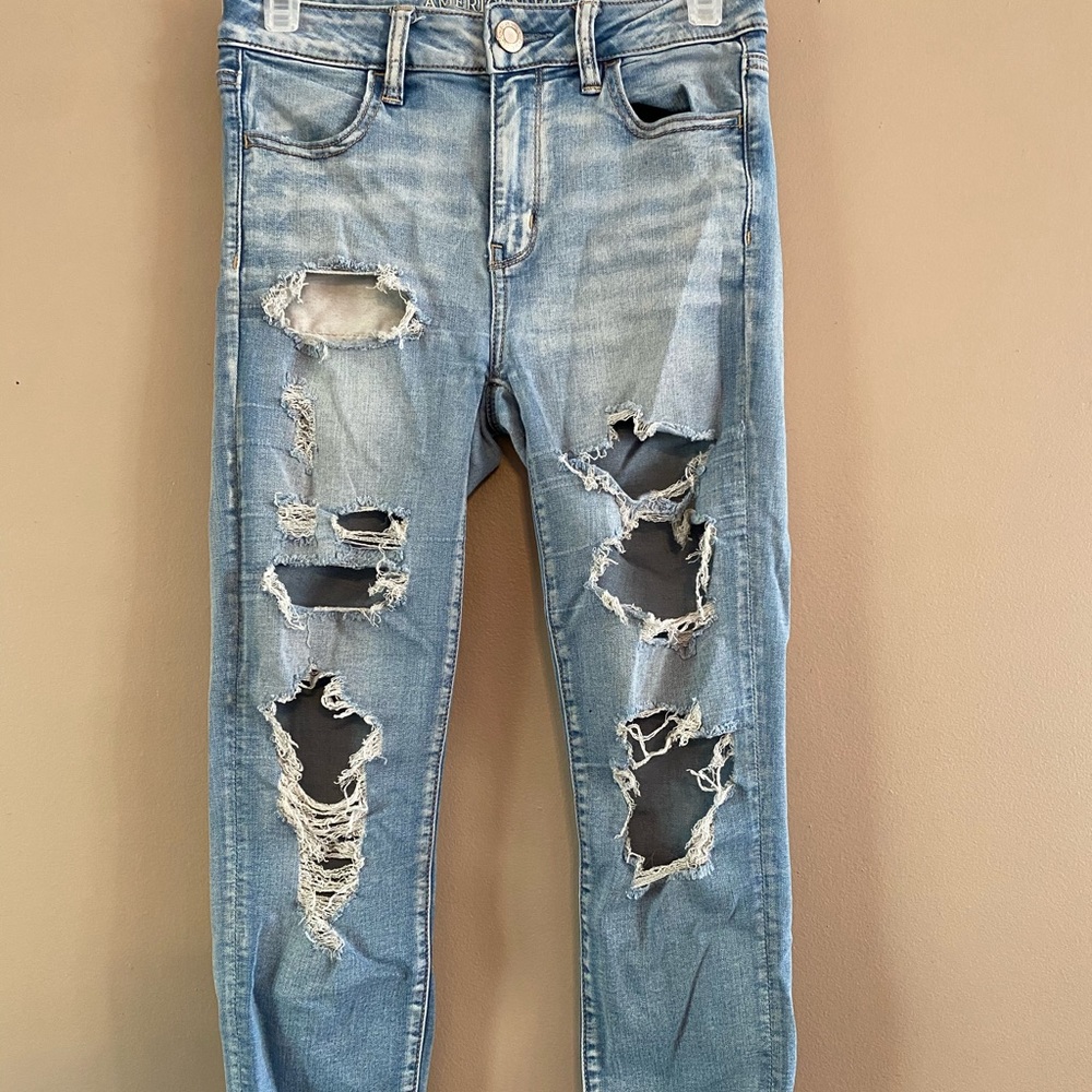 AE Hi-rise ripped jegging